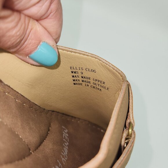 New SOFT COMFORT Shoe Women 9M ELLIS Slip On Clogs Vegan Leather Padded Insole - Picture 6 of 6